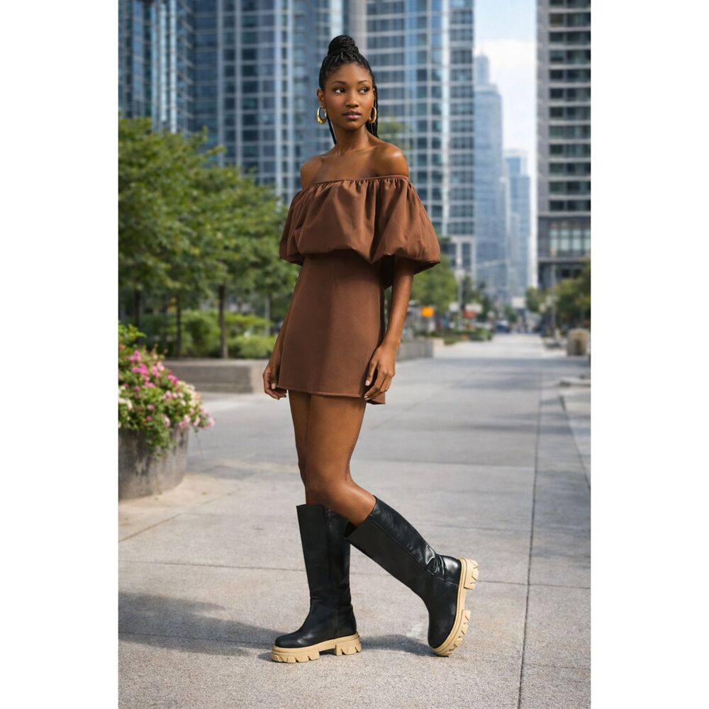 Anthropologie Nikita Mhaisalkar Off‑The‑Shoulder Bubble Dress – Size S – New